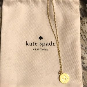 Kate Spade “M” necklace